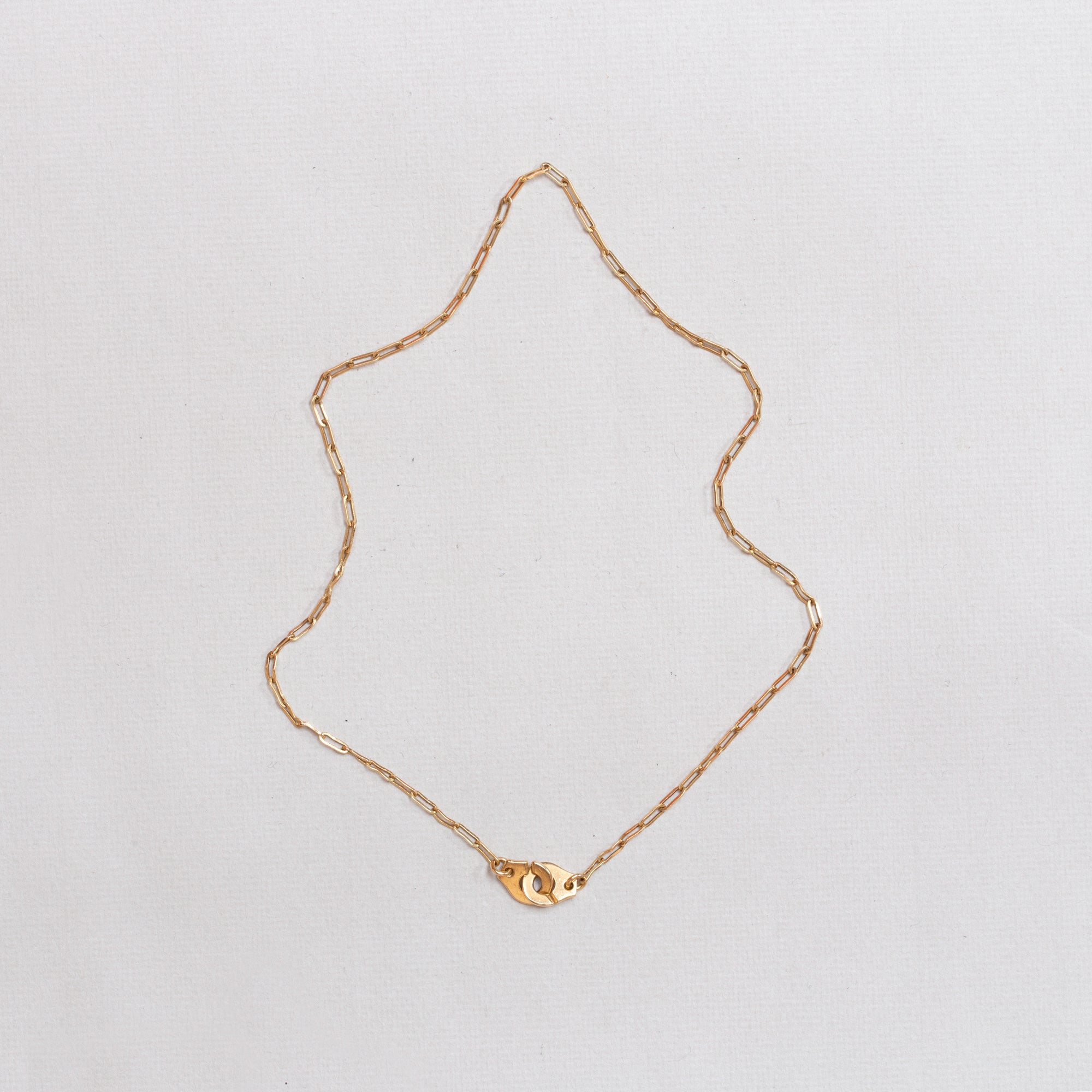 Vintage Dinh Van Menottes R10 Yellow Gold Necklace