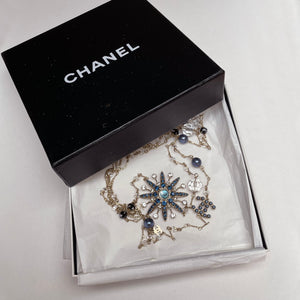 Vintage Chanel Gold Starburst Chain Necklace
