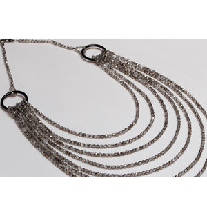 Vintage Armani Multi-strand Monochrome Necklace