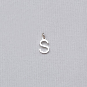Initial Letter Charm in Gold and Silver