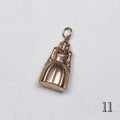 Vintage 9ct Gold Pendant Charms - Lady in Dress