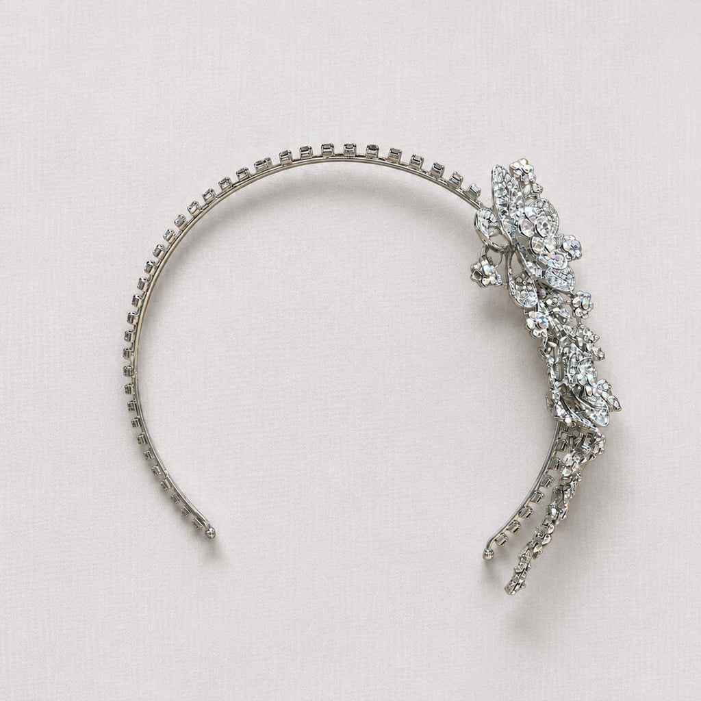 Vintage Butler & Wilson Crystal Floral Headband