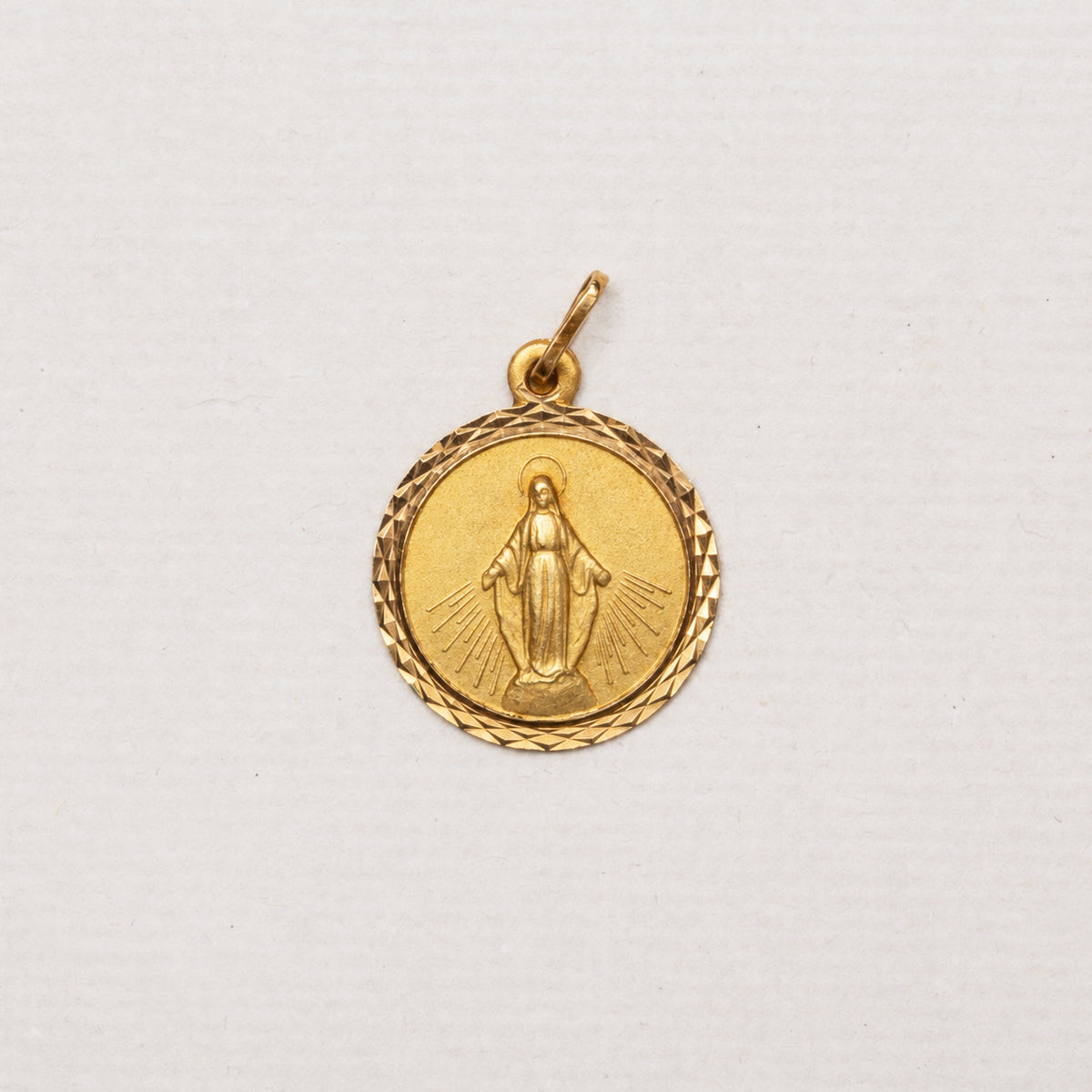 Vintage 18ct Gold Madonna Pendant Charm