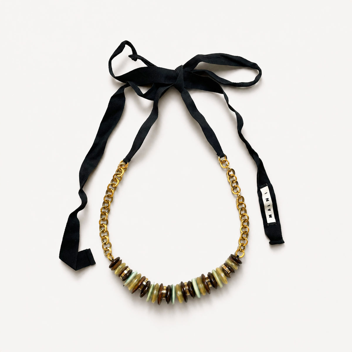 Vintage Marni Disc Ribbon Necklace