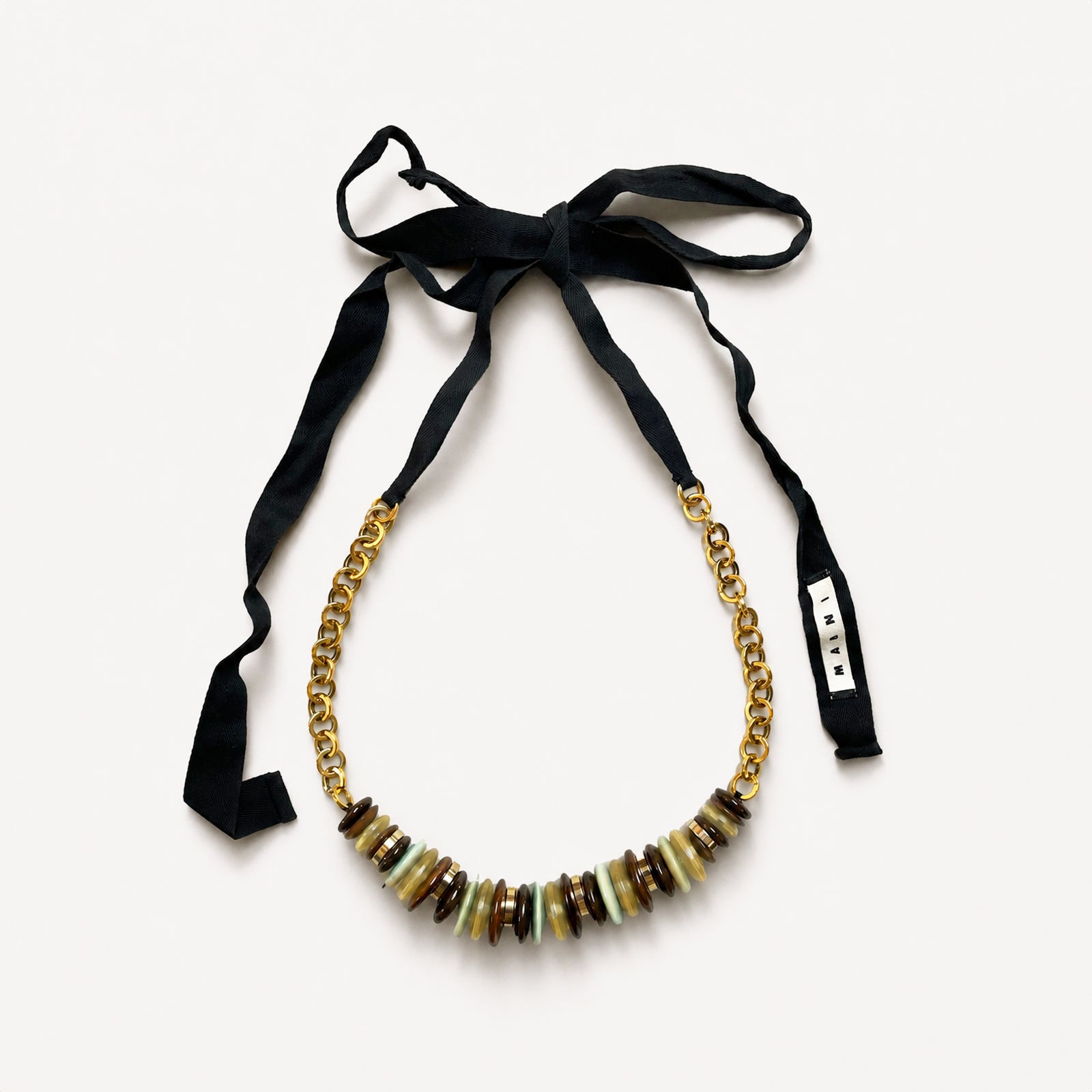 Vintage Marni Disc Ribbon Necklace