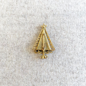 Vintage Christmas Tree Brooches