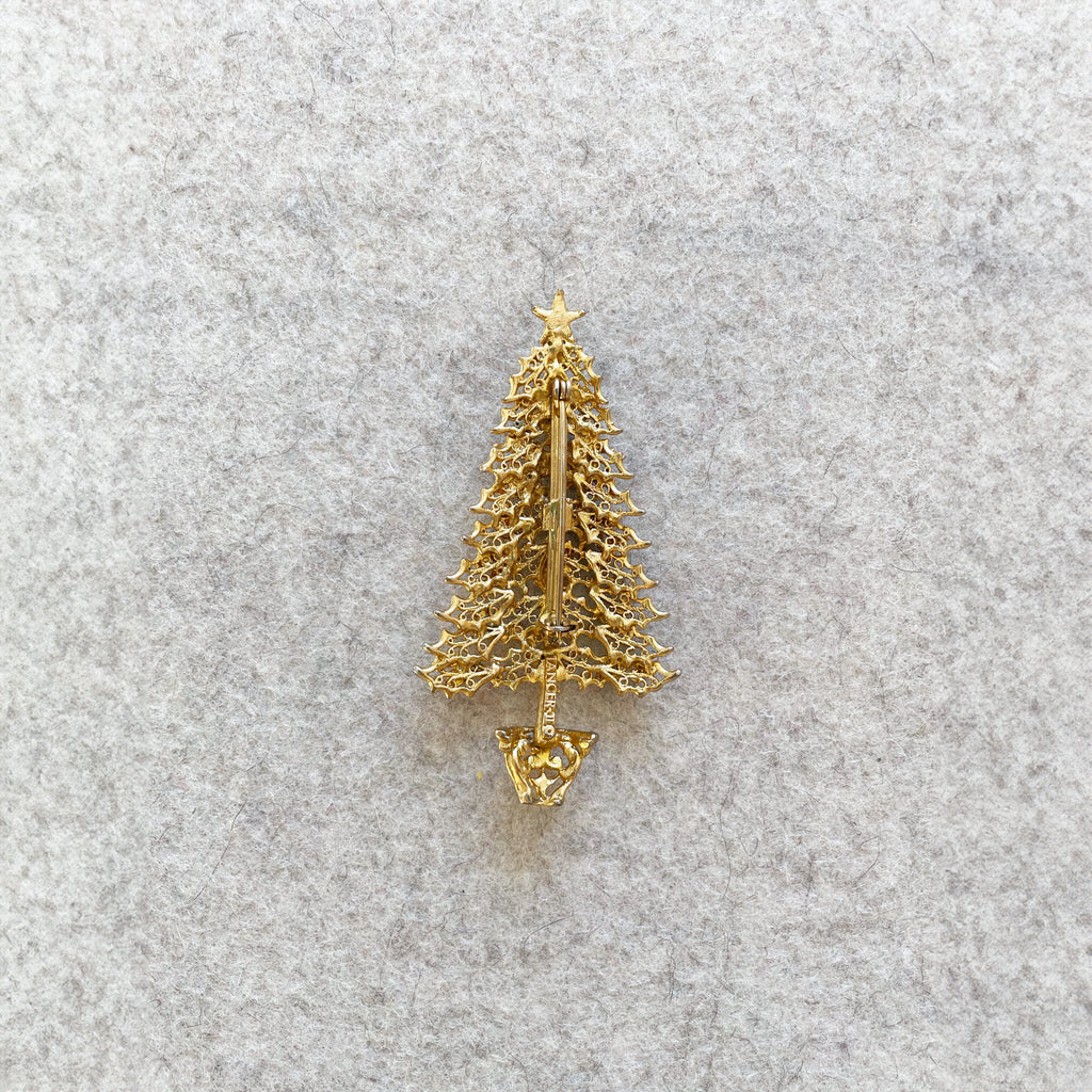 Vintage Christmas Tree Brooches