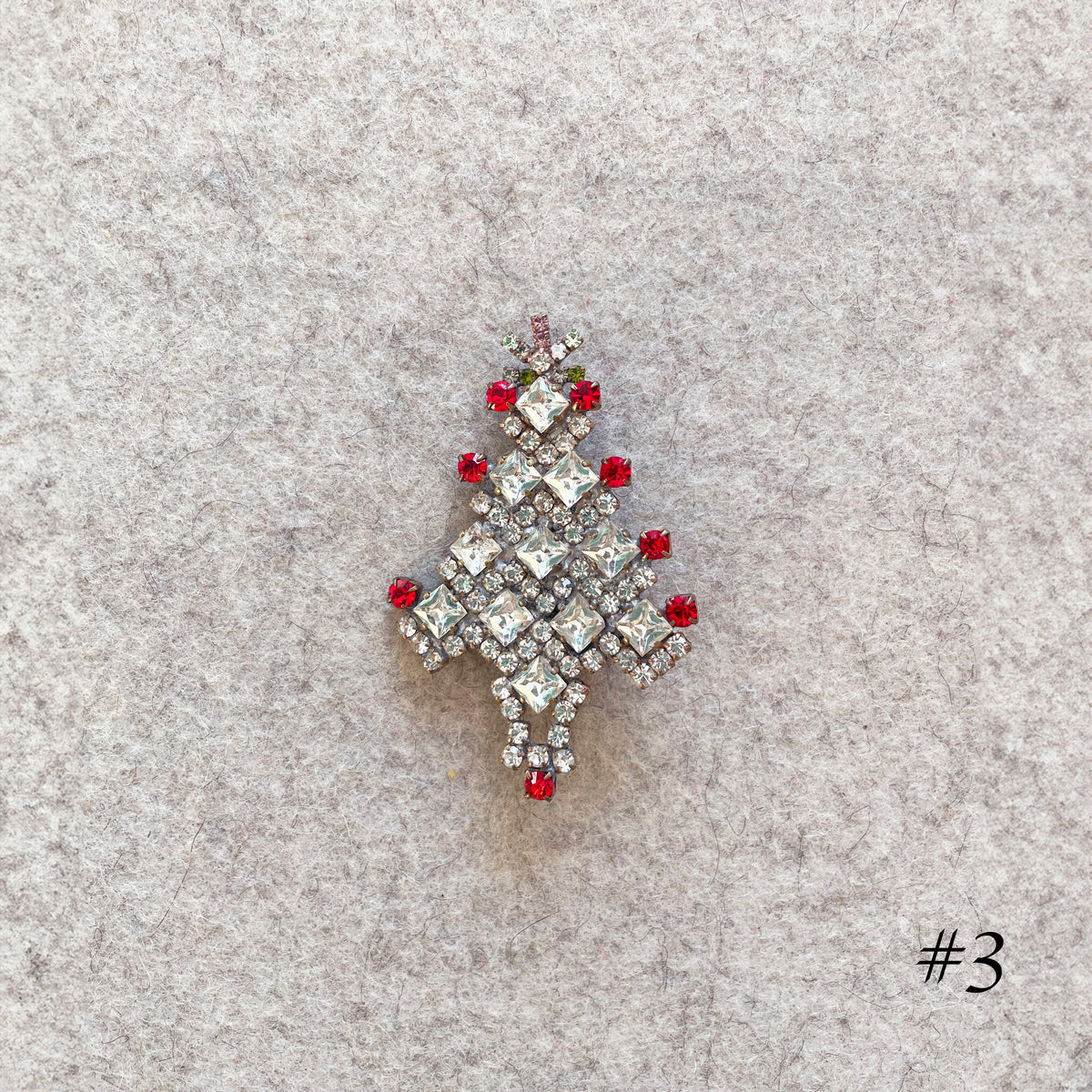 Vintage Christmas Tree Brooches