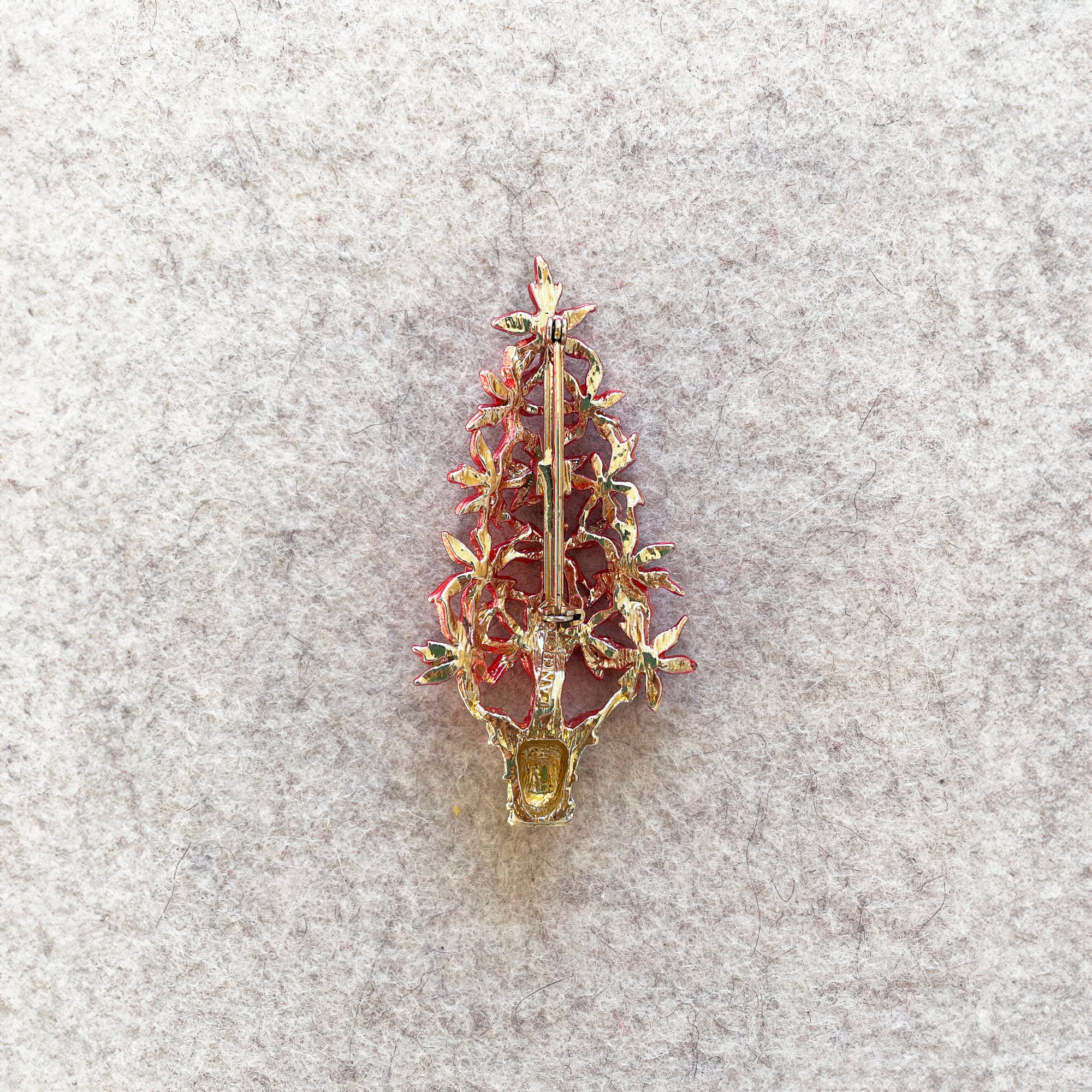 Vintage Christmas Tree Brooches
