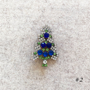 Vintage Christmas Tree Brooches