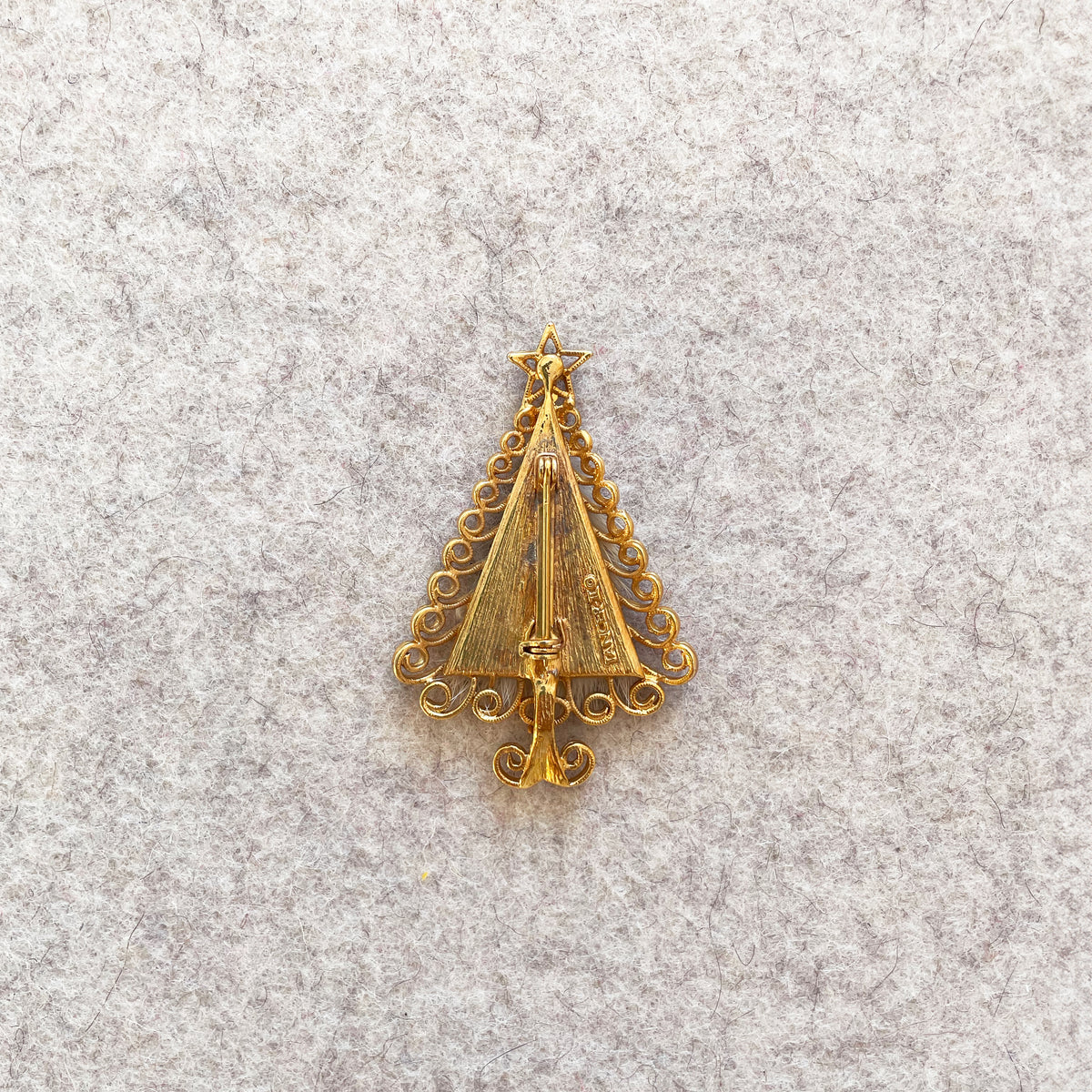 Vintage Christmas Tree Brooches