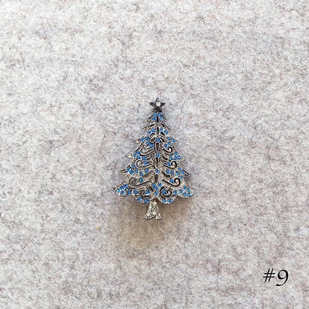 Vintage Christmas Tree Brooches