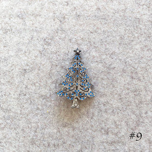 Vintage Christmas Tree Brooches