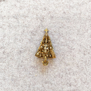 Vintage Christmas Tree Brooches