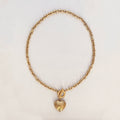 Vintage Givenchy Gold Heart Pendant Necklace