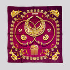 Vintage Hermes Silk Scarf "Les Cavaliers D'Or"
