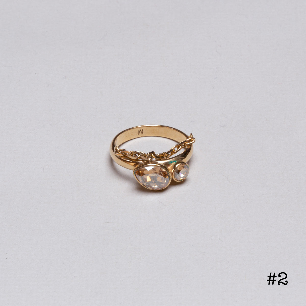 Vintage Christian Dior Stacking Rings
