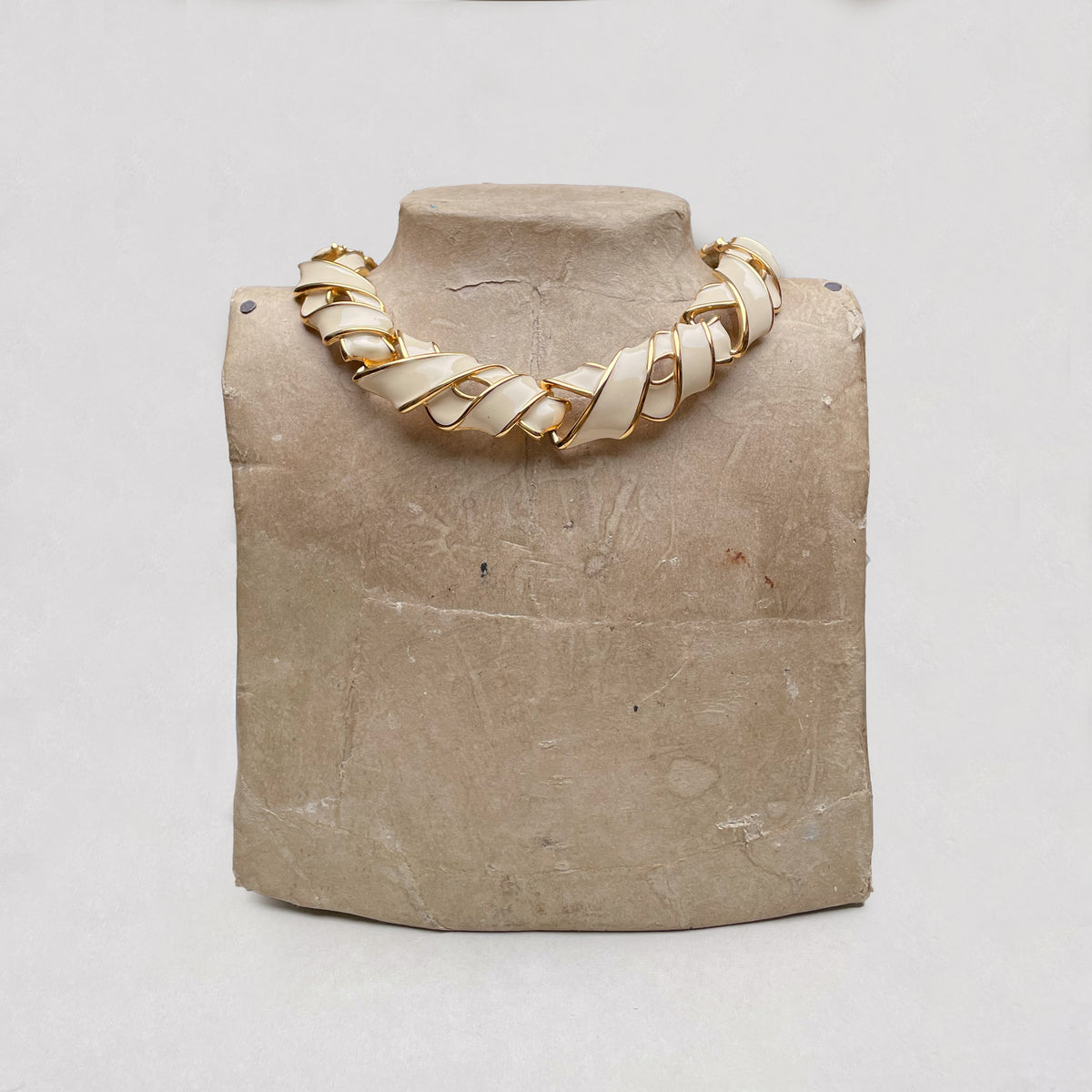 Vintage Givenchy Enamel Woven Necklace