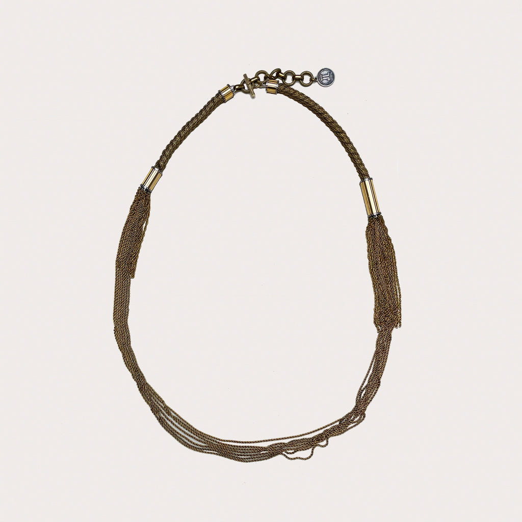 Vintage Lanvin Long Multi-strand Chain Necklace