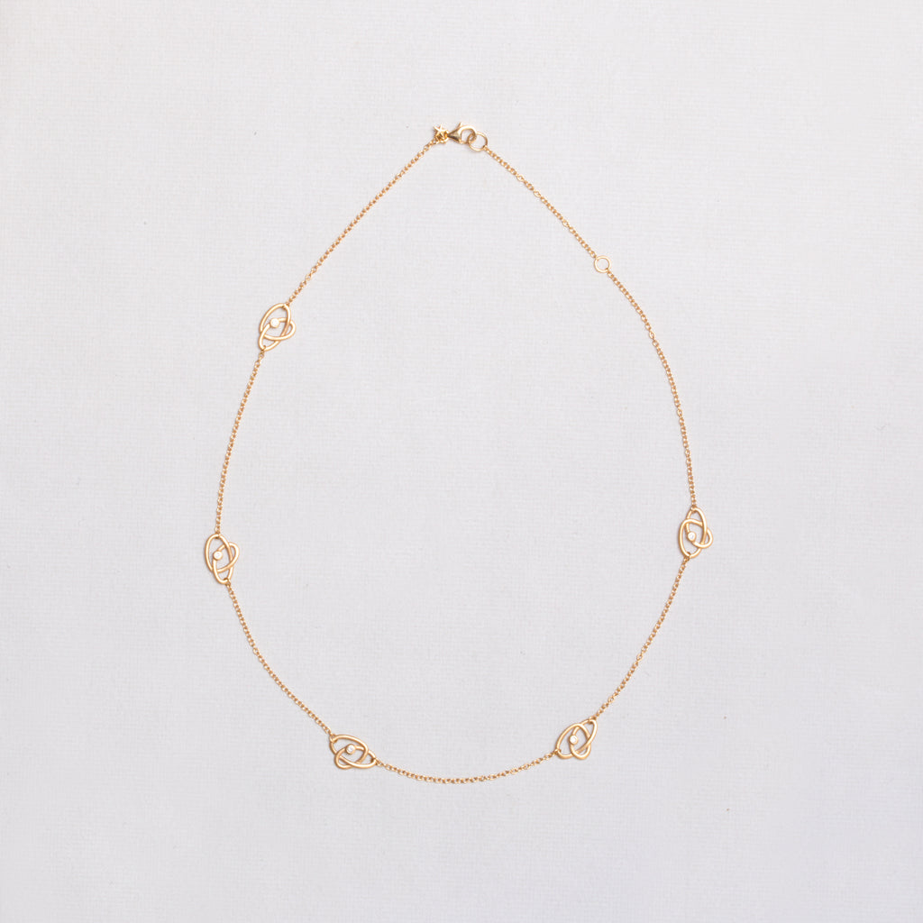 Scribble Infinity 5 Station Necklace