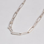 Gold and Silver Paperclip Chain Necklace #2