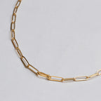 Gold and Silver Paperclip Chain Necklace #2