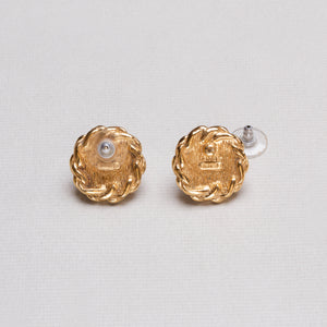 Vintage Christian Dior Stud Earrings with Pearls