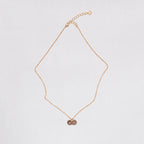 Vintage Letter Pendant Charm Necklace