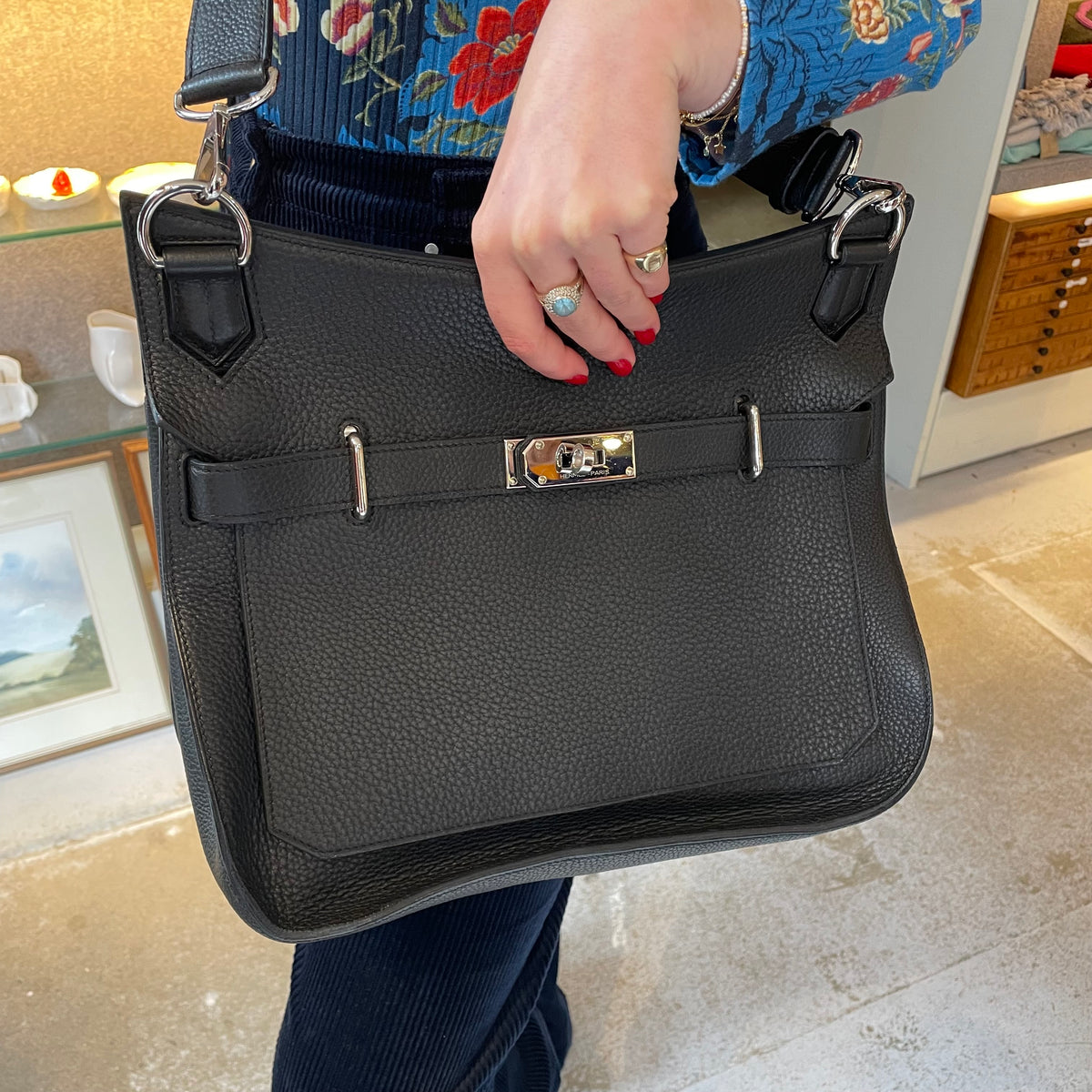 Vintage Hermès Jypsière Bag – Black (2009)