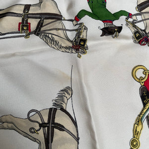 Vintage Hermes Silk Scarf "Harnais A L'Anglais"