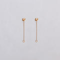 Vintage Dior 18ct Gold Drop Earrings with Diamonds