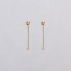 Vintage Dior 18ct Gold Drop Earrings with Diamonds