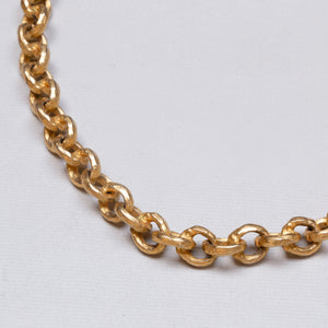 Vintage Charles Jourdan Textured Gold Chain Necklace