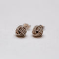 Vintage Tiffany Stering Silver Somerset Mesh Knot Stud Earrings and Ring