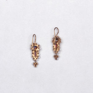 Vintage Gold Plated Earrings with Pearls