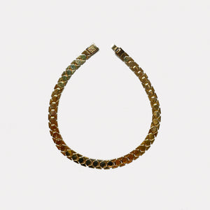 Vintage Givenchy Gold Geometric Link Necklace