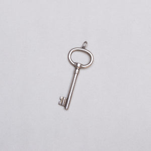 Vintage Tiffany Sterling Silver Key Pendant Charm