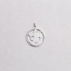 Vintage Silver St. Christopher Charm Pendant with Sapphires #5