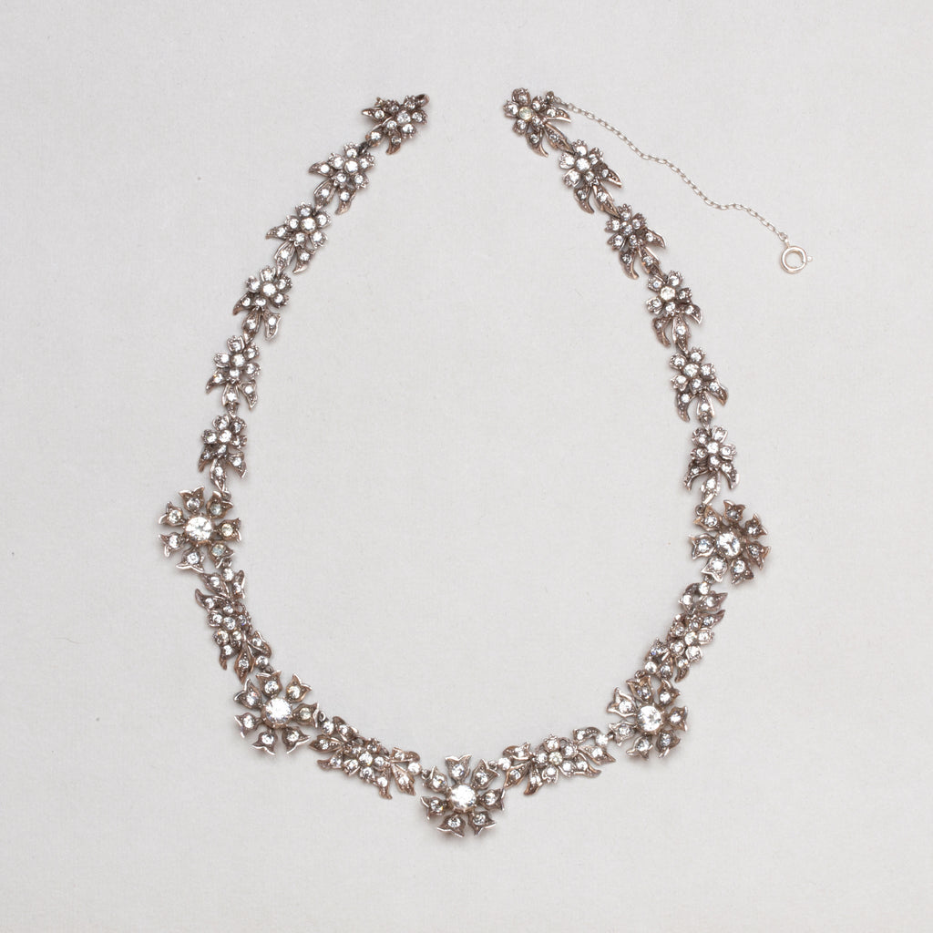 Edwardian Paste Flower Necklace