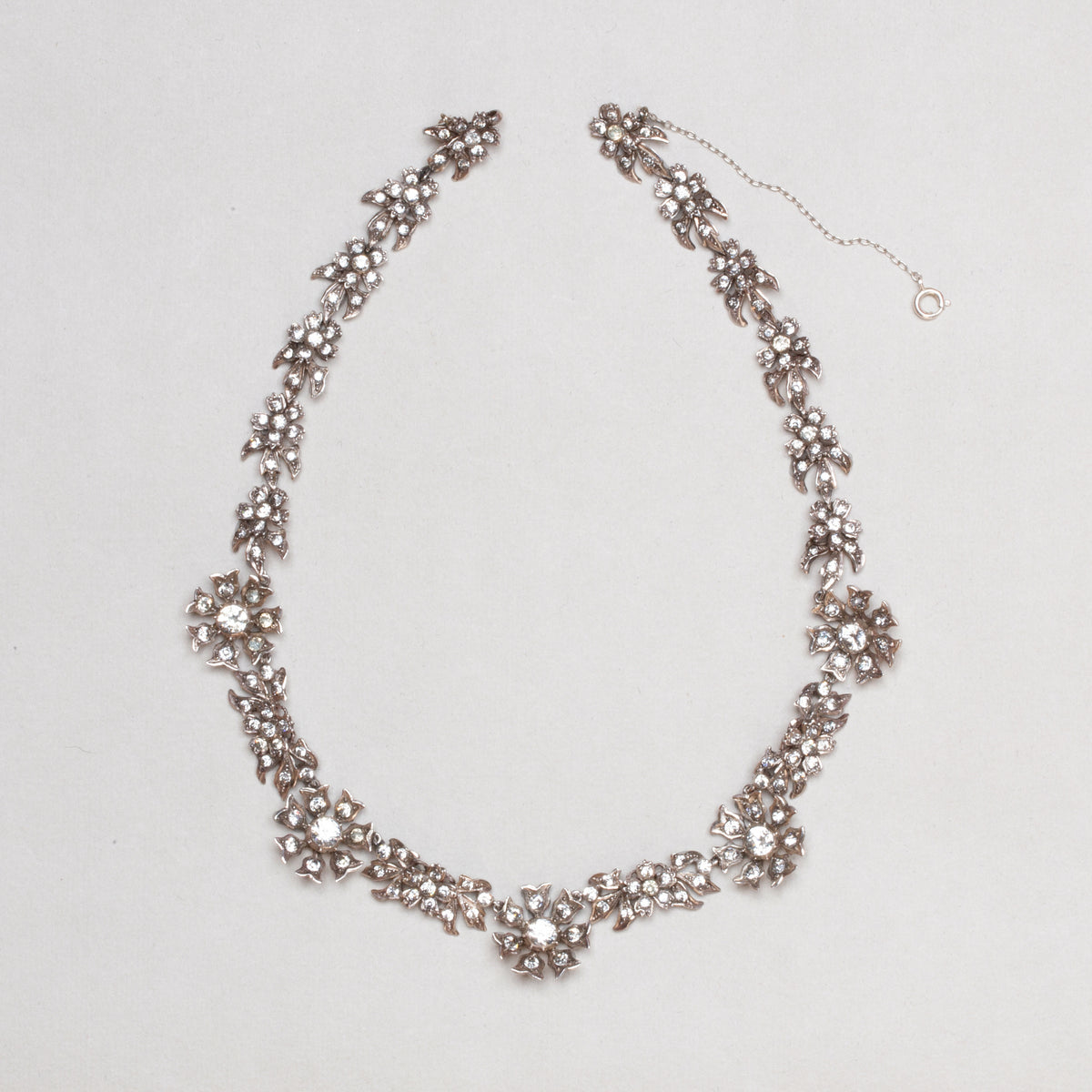 Edwardian Paste Flower Necklace