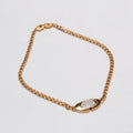 Vintage Givenchy Gold Choker Necklace with Rhinestones