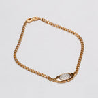 Vintage Givenchy Gold Choker Necklace with Rhinestones