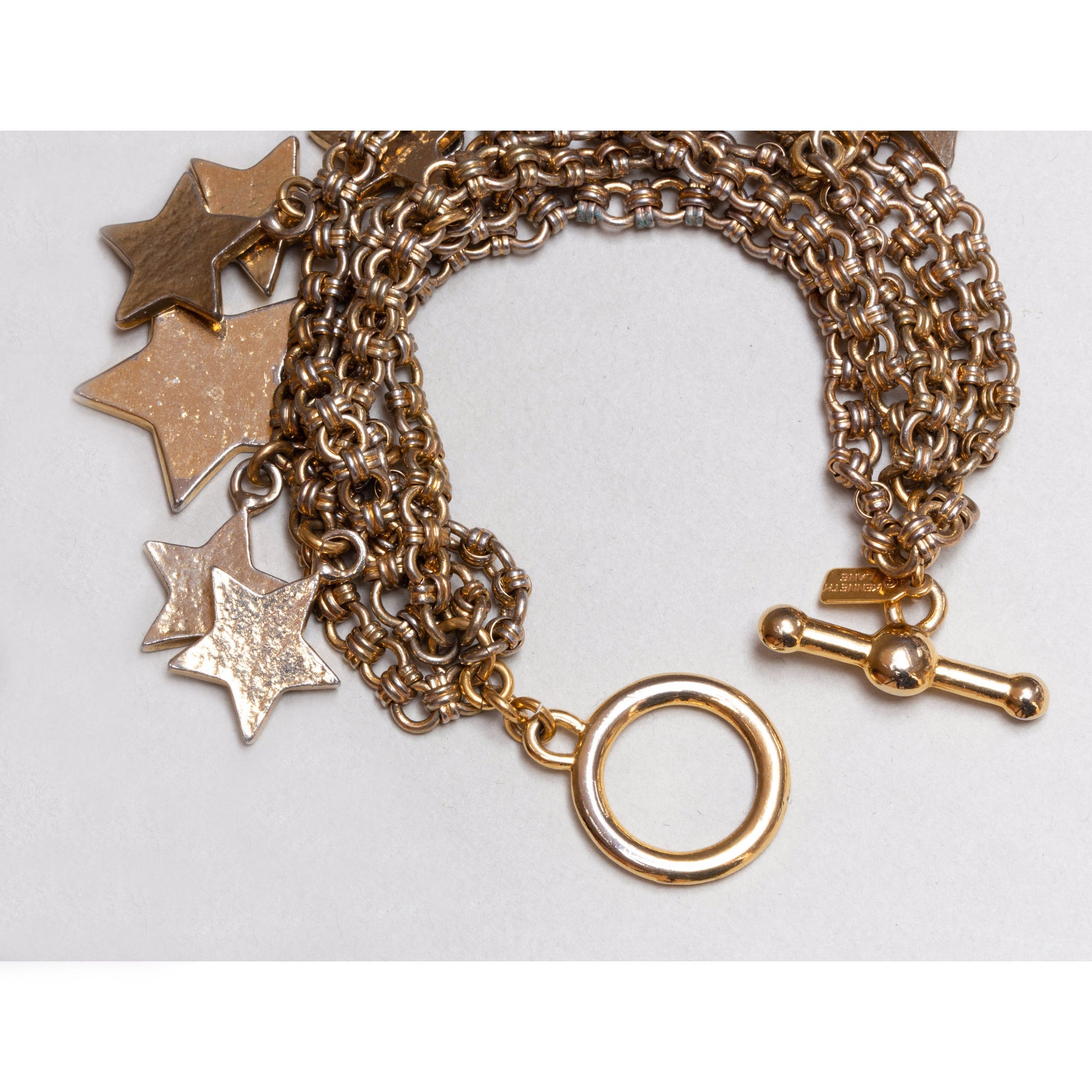 Vintage Gold Star Charm Bracelet