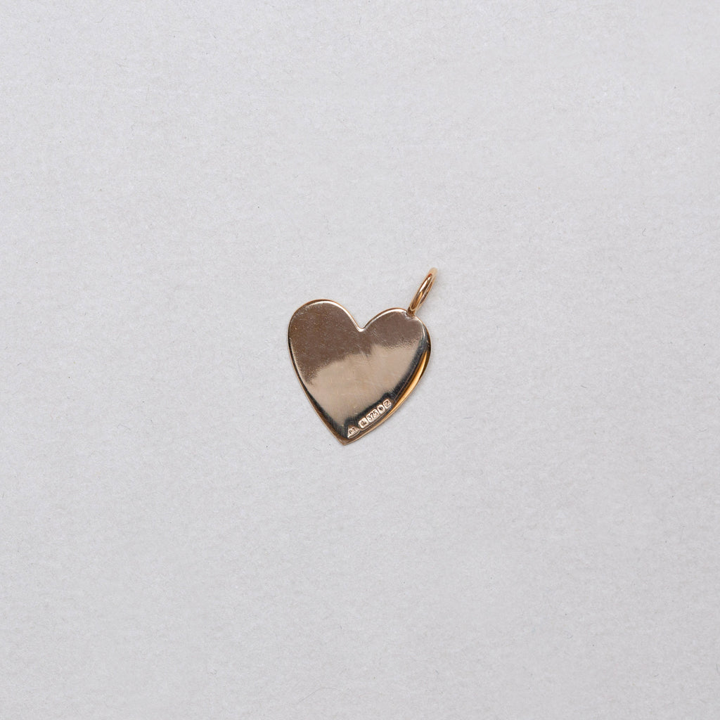 9ct Gold Heart Pendant Charm