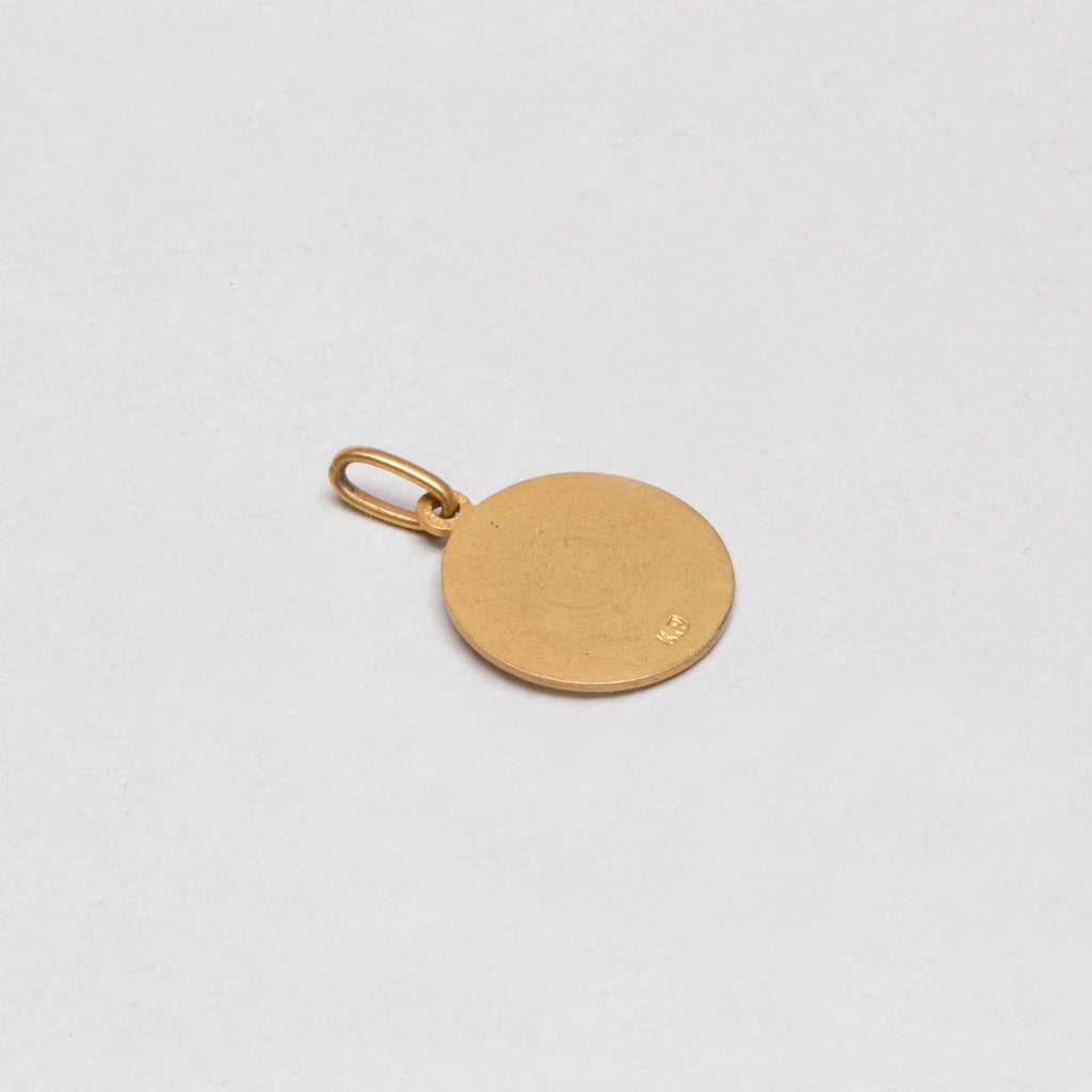 Vintage 9ct Gold Madonna Pendant (Small)