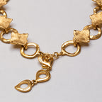 Vintage Gold Flower Chain Necklace