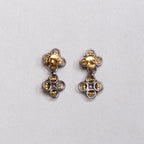 Frida Kahlo  Silver Double Flower Stud Earrings