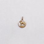 Vintage 9ct Gold Aries Pendant Charm