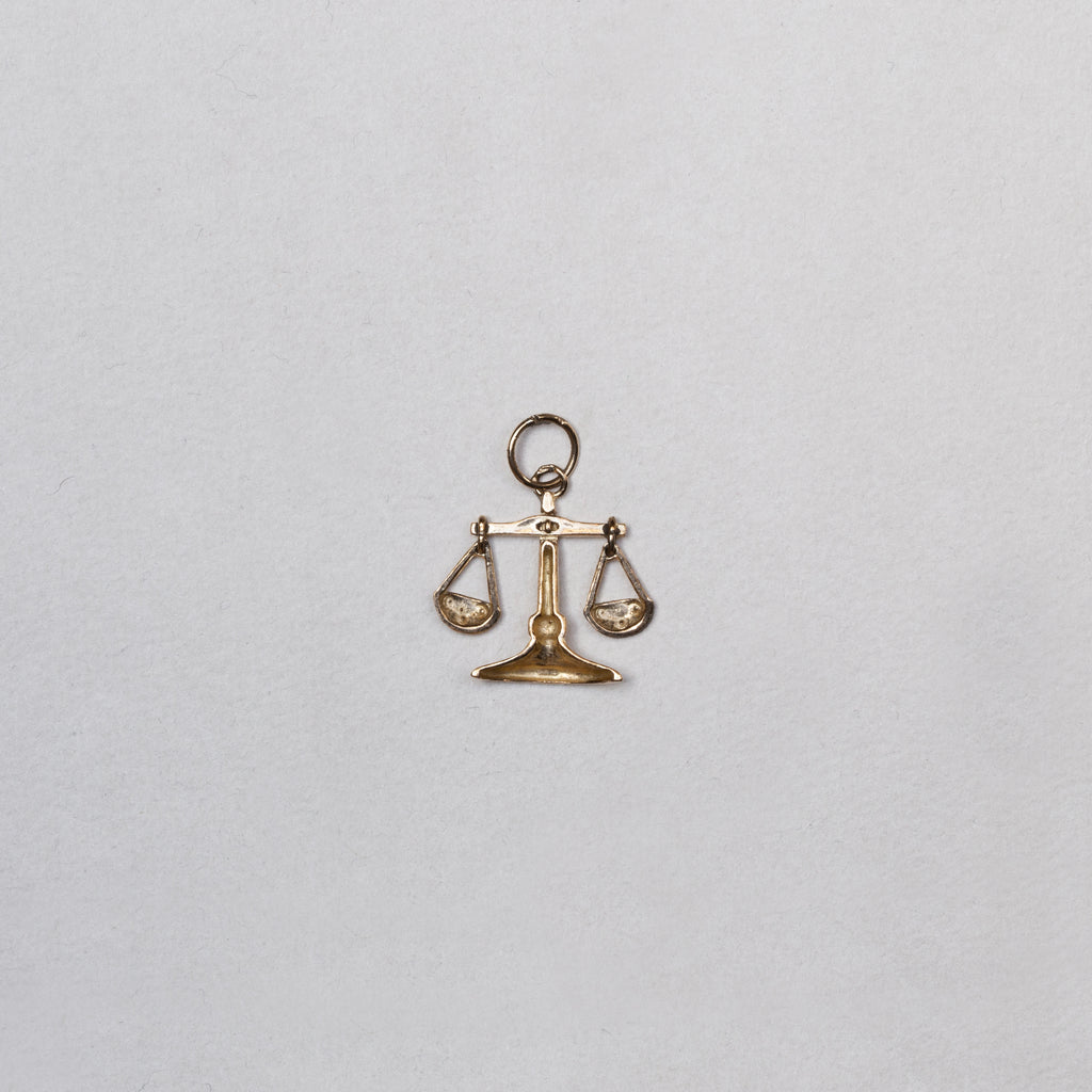 Vintage Libra Moving Charm Pendant