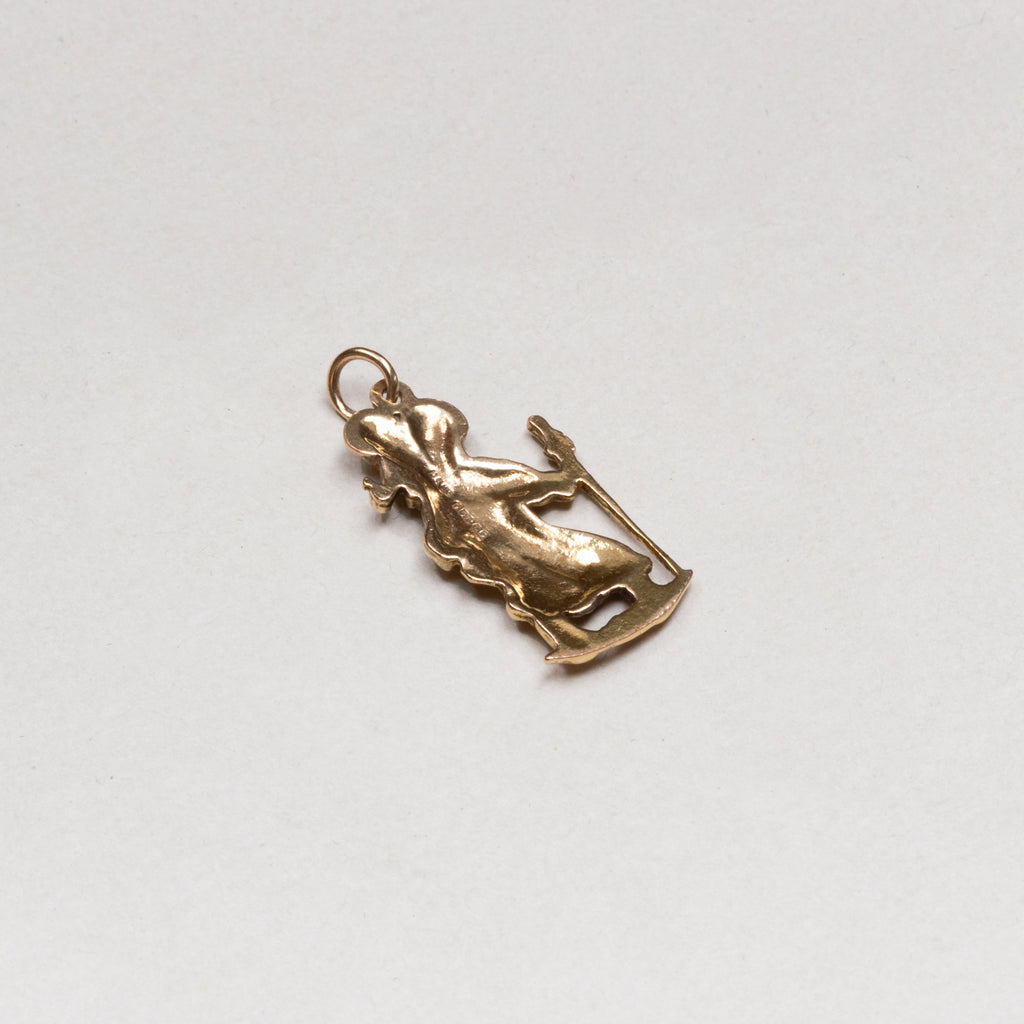 Vintage 9ct Gold St Christopher's Figure Pendant Charm
